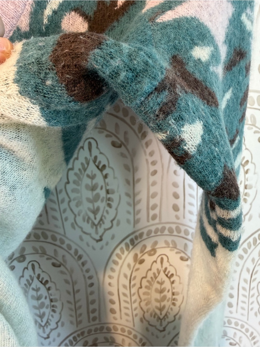Anthropologie “Time to Gather” RARE ~ SEEN ON GLEE Cardigan Wool/Angora Blend - Picture 6 of 13